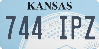 KS license plate 744IPZ