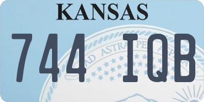 KS license plate 744IQB