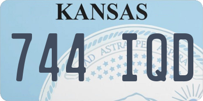 KS license plate 744IQD