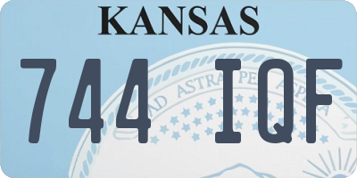 KS license plate 744IQF