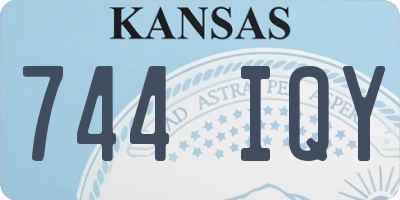KS license plate 744IQY