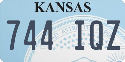 KS license plate 744IQZ