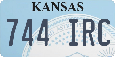 KS license plate 744IRC