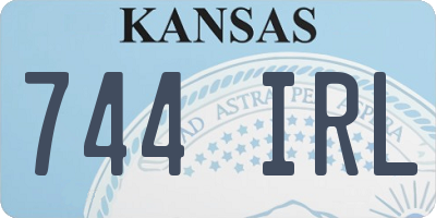 KS license plate 744IRL