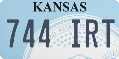 KS license plate 744IRT
