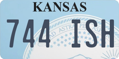 KS license plate 744ISH
