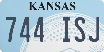 KS license plate 744ISJ