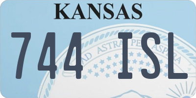 KS license plate 744ISL