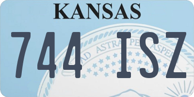 KS license plate 744ISZ