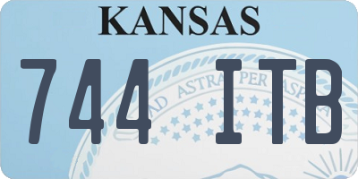 KS license plate 744ITB