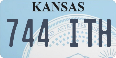KS license plate 744ITH