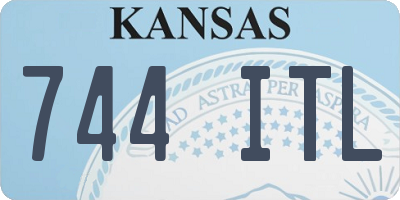 KS license plate 744ITL