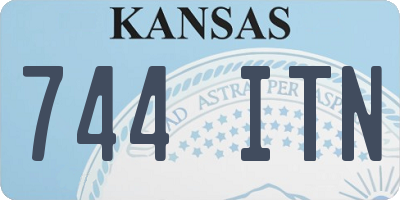 KS license plate 744ITN