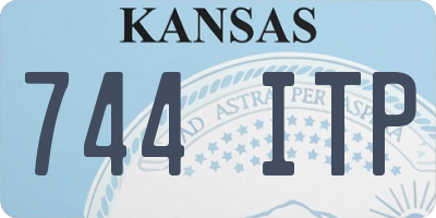 KS license plate 744ITP