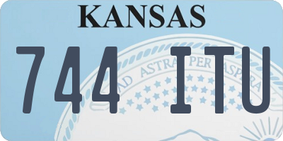 KS license plate 744ITU