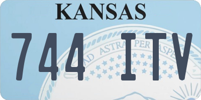 KS license plate 744ITV
