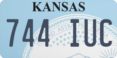KS license plate 744IUC