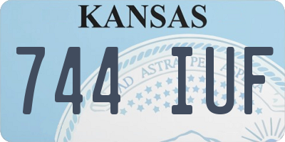 KS license plate 744IUF