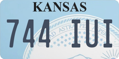 KS license plate 744IUI