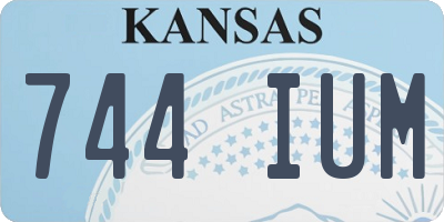 KS license plate 744IUM