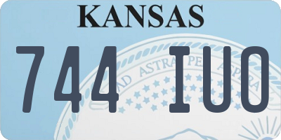 KS license plate 744IUO