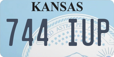 KS license plate 744IUP