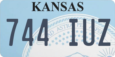KS license plate 744IUZ