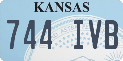 KS license plate 744IVB