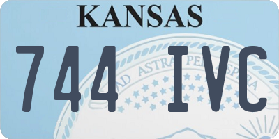 KS license plate 744IVC