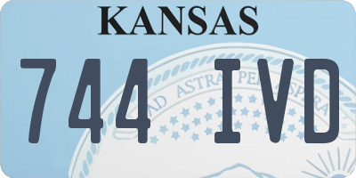 KS license plate 744IVD