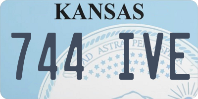 KS license plate 744IVE