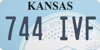KS license plate 744IVF