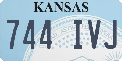 KS license plate 744IVJ