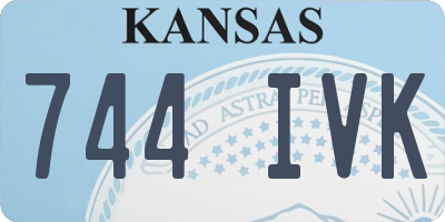 KS license plate 744IVK