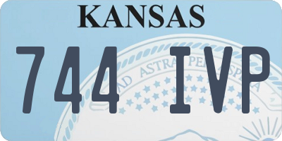 KS license plate 744IVP