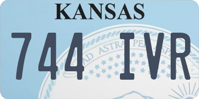 KS license plate 744IVR