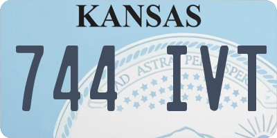 KS license plate 744IVT