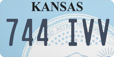 KS license plate 744IVV