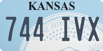 KS license plate 744IVX