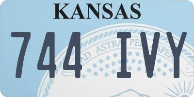 KS license plate 744IVY
