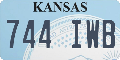 KS license plate 744IWB