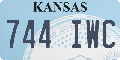 KS license plate 744IWC