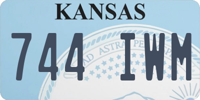 KS license plate 744IWM