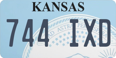 KS license plate 744IXD