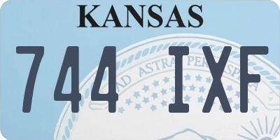 KS license plate 744IXF