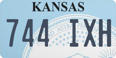KS license plate 744IXH