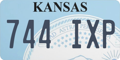 KS license plate 744IXP