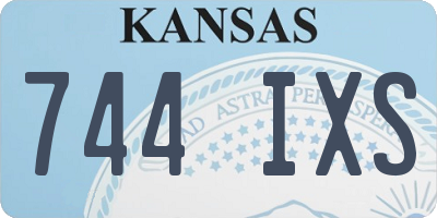 KS license plate 744IXS