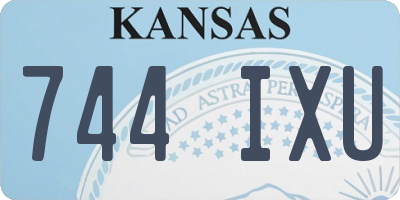 KS license plate 744IXU