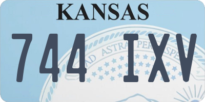 KS license plate 744IXV